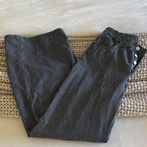 H&M Striped dark blue and White Pants